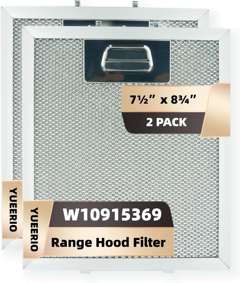 Range Hood Replacement Filter W10915369 for Whirlpool and Multiple Models 2 Pack